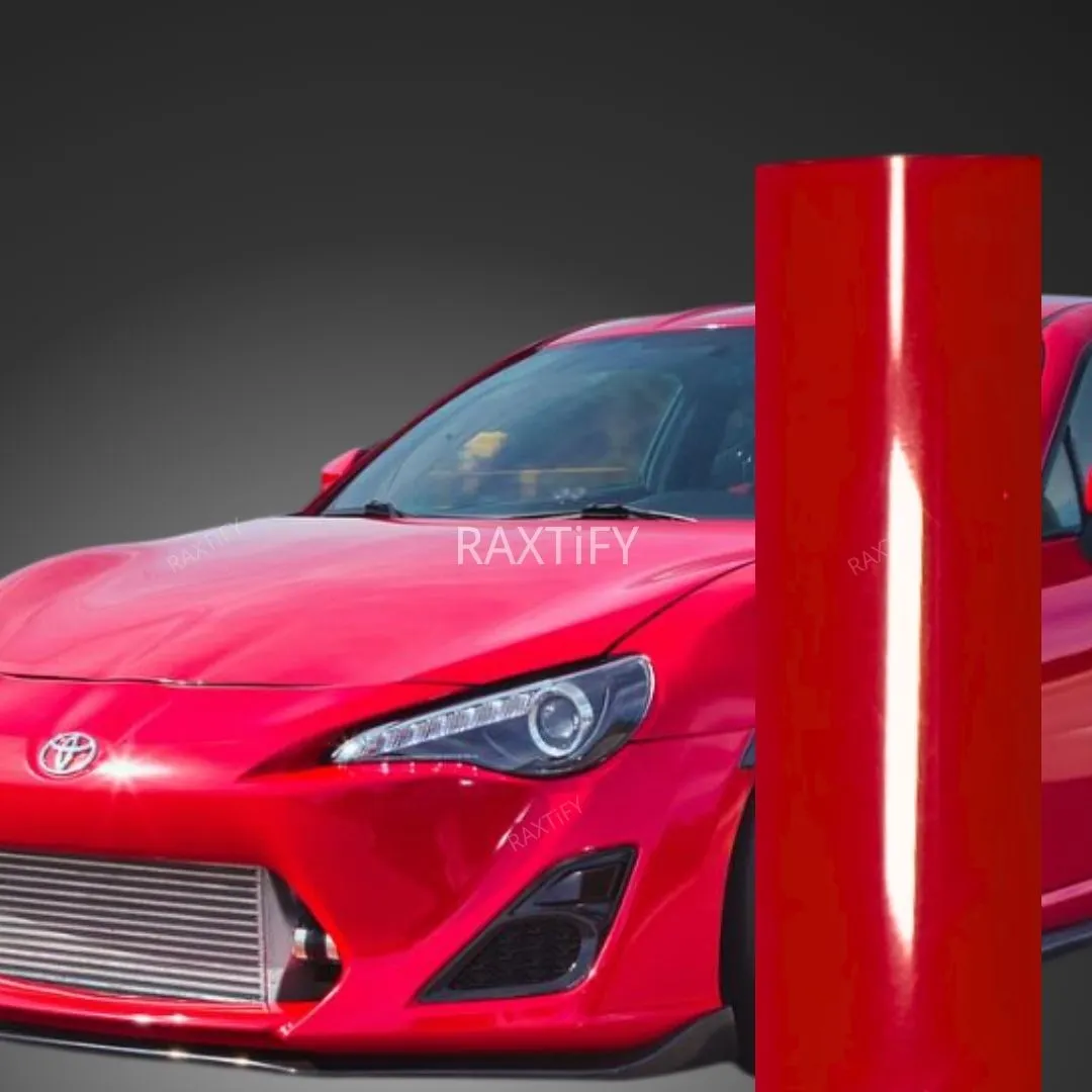 Gloss Hot Red Vinyl Wrap