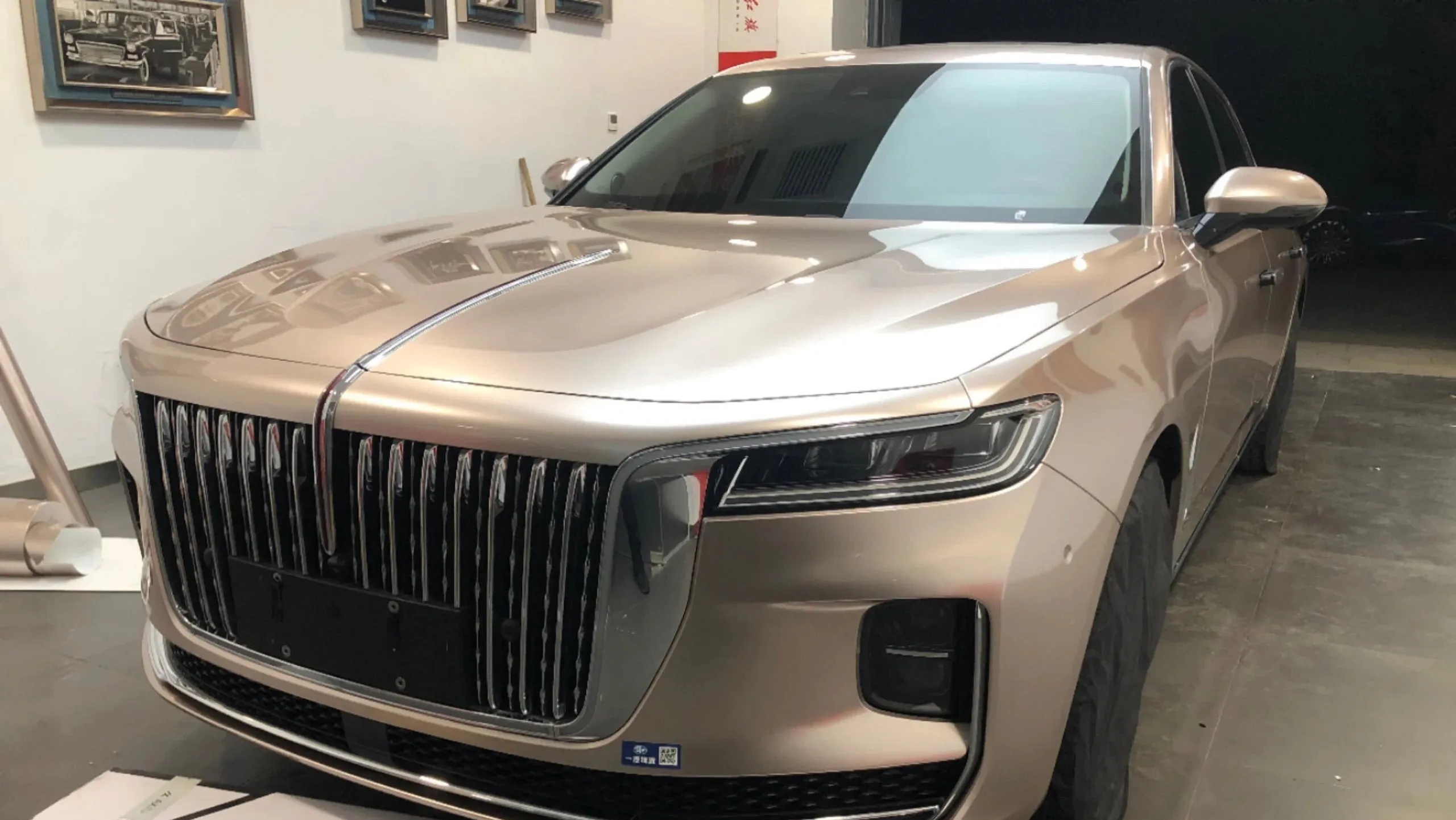 Gloss Metallic Champagne Gold Car Wrap