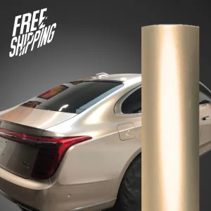 Gloss Metallic Champagne Gold Car Wrap