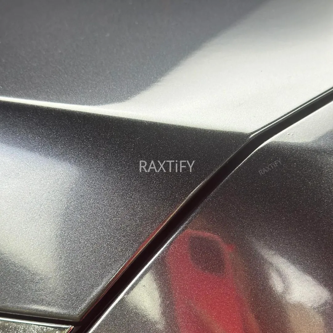 Gloss Metallic Charcoal Grey Car Wrap
