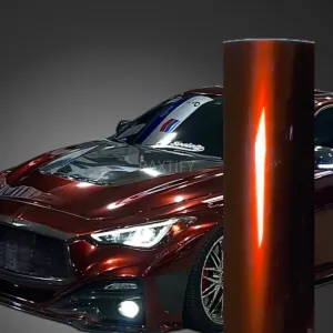 Gloss Metallic Dark Copper Car Wrap