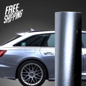 Gloss Metallic Foil Silver Car Wrap