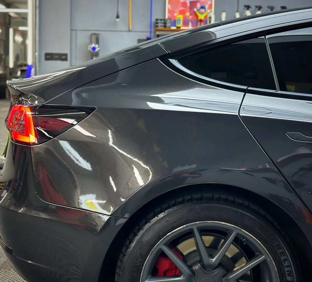 Gloss Metallic Graphite Gray Car Wrap