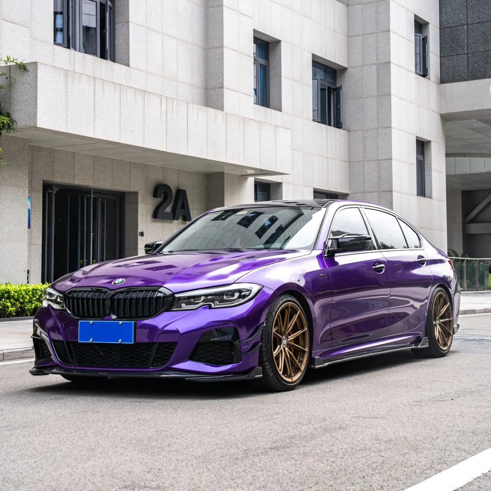 Gloss Metallic Midnight Purple II Car Wrap