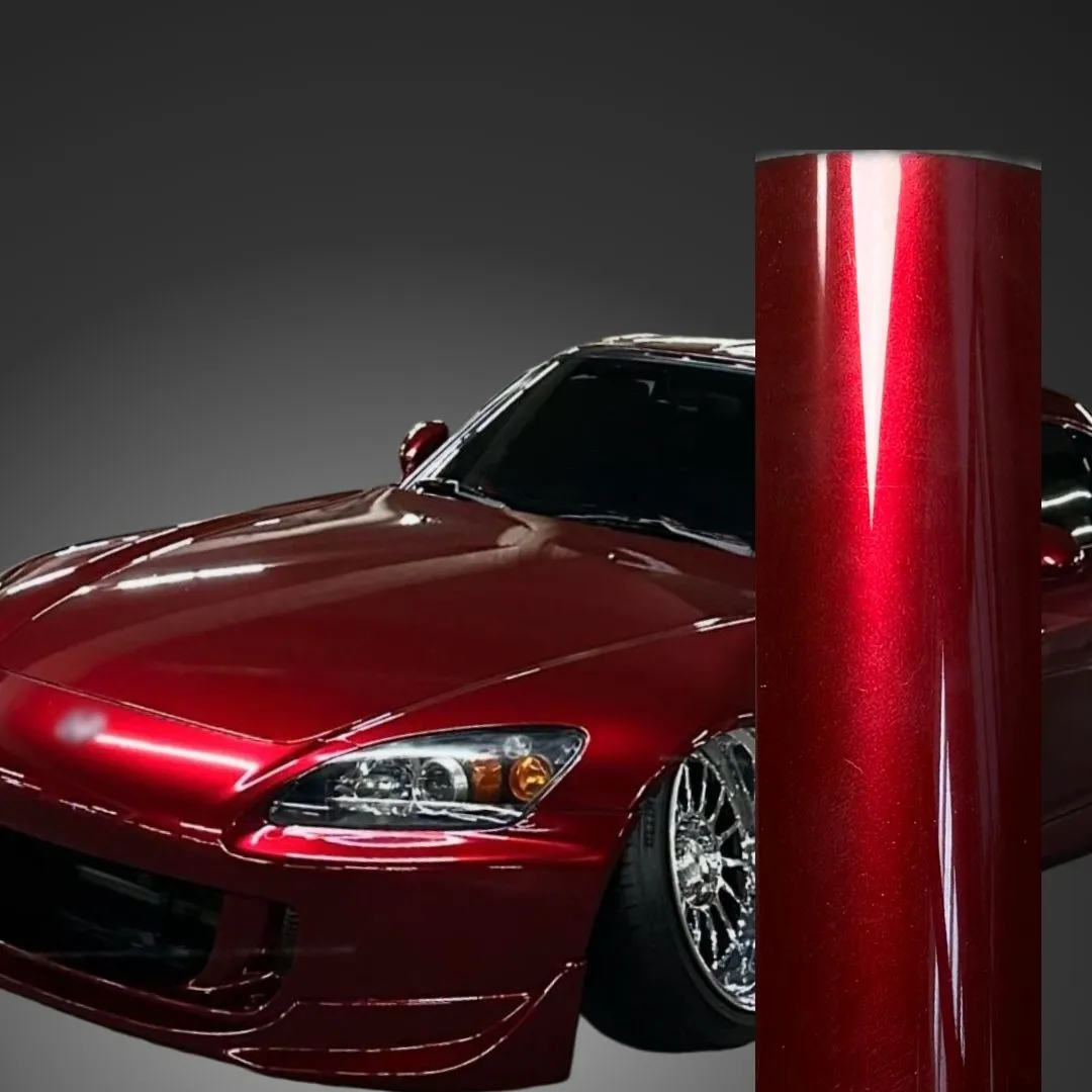 Gloss Metallic Rosewood Red Vinyl Wrap