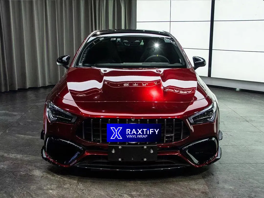 Gloss Metallic Rosewood Red Vinyl Wrap