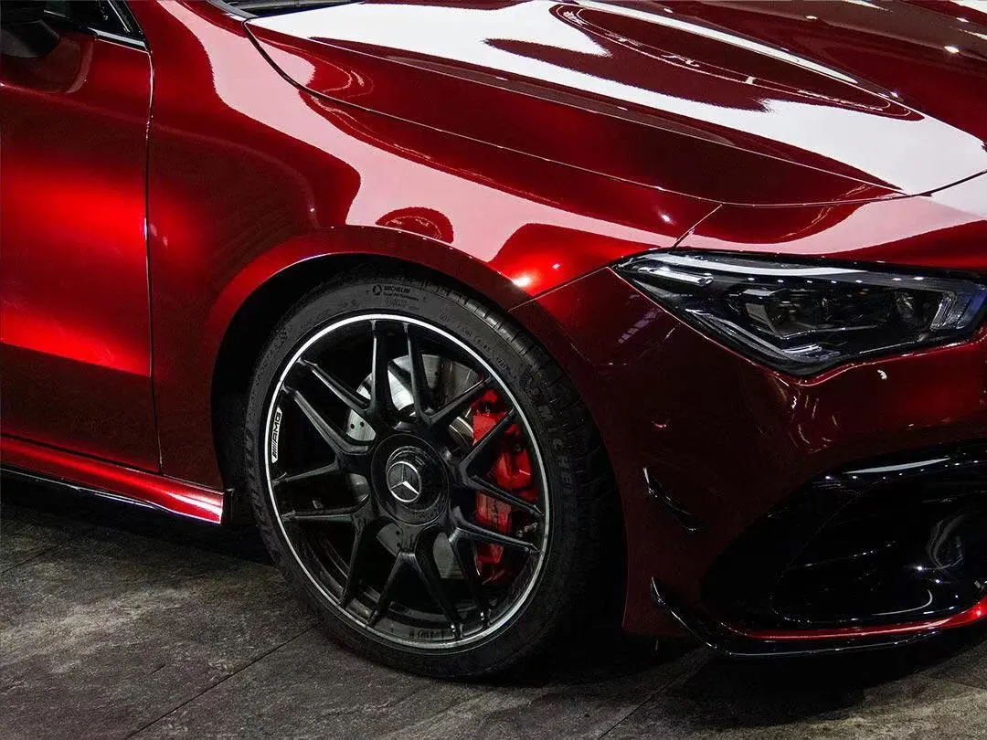 Gloss Metallic Rosewood Red Vinyl Wrap
