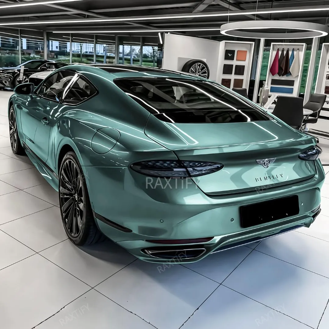 Gloss Metallic Ryan Green Vinyl Wrap