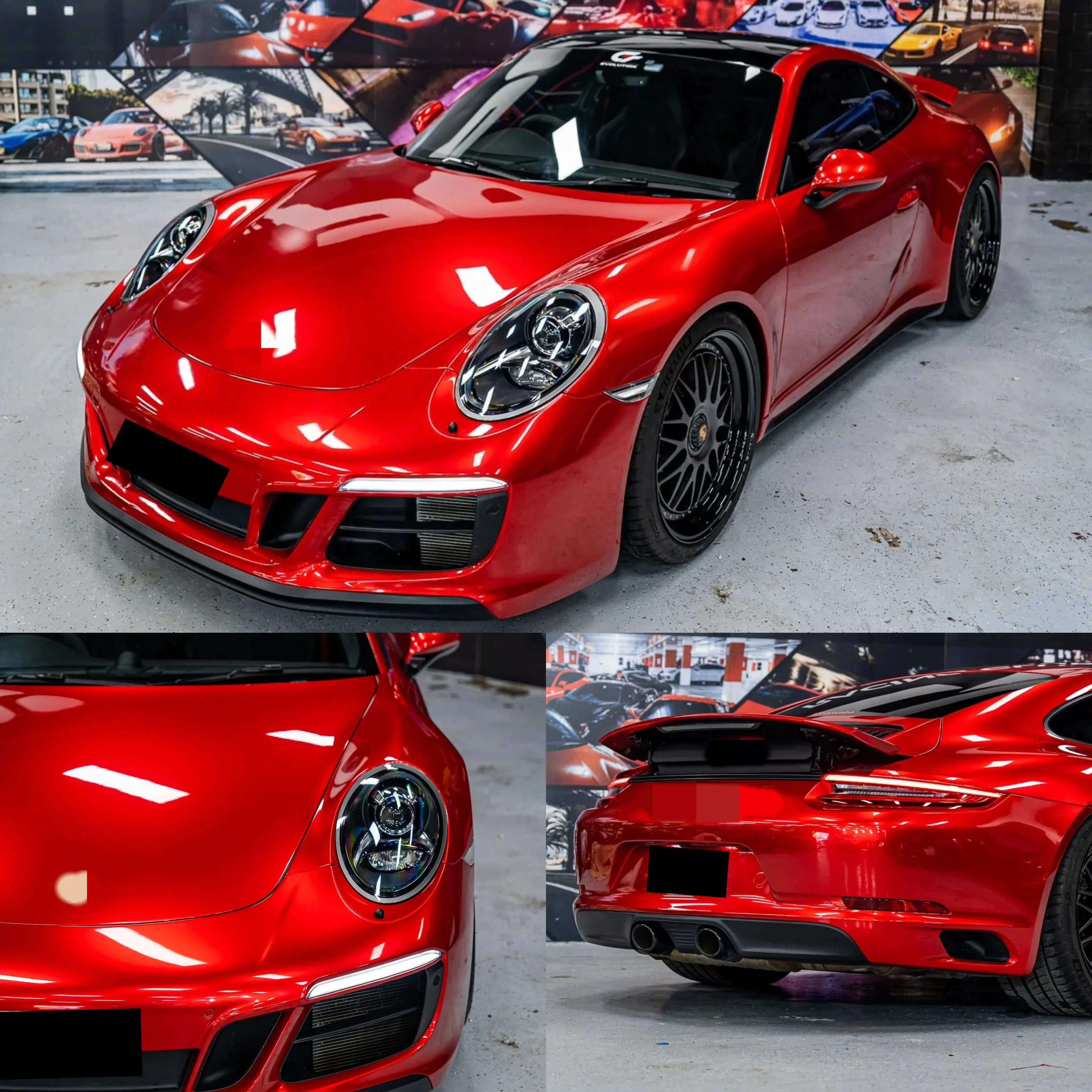 Gloss Metallic Vampire Red Vinyl Wrap