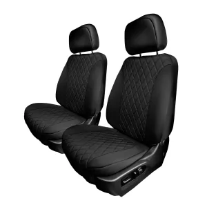 GMC Sierra 1500 2500HD 3500HD SLE Base  2019-2023 -  Front Set Seat Covers - Black Ultraflex Neoprene