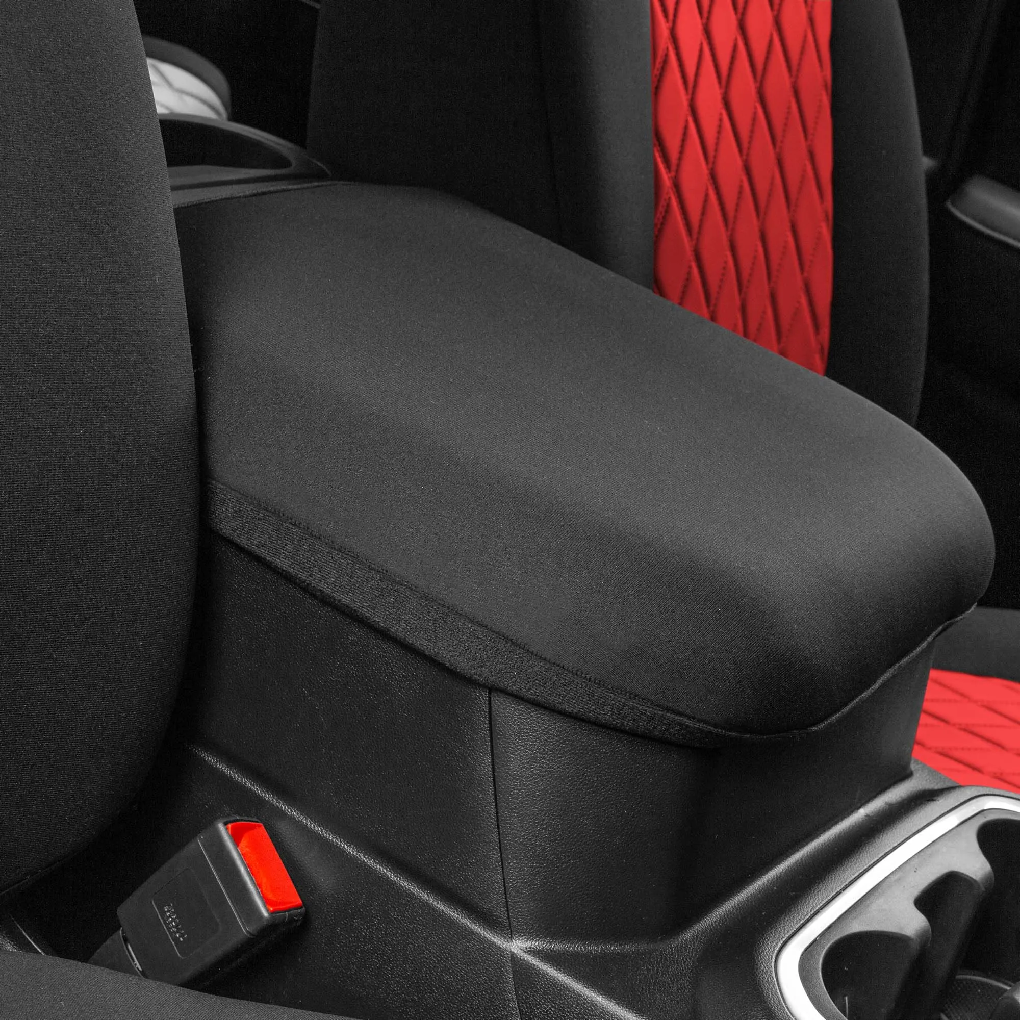 GMC Sierra 1500 2500HD 3500HD SLT | AT4 | DENALI 2019-2023 - Front Set Seat Covers - Red Ultraflex Neoprene