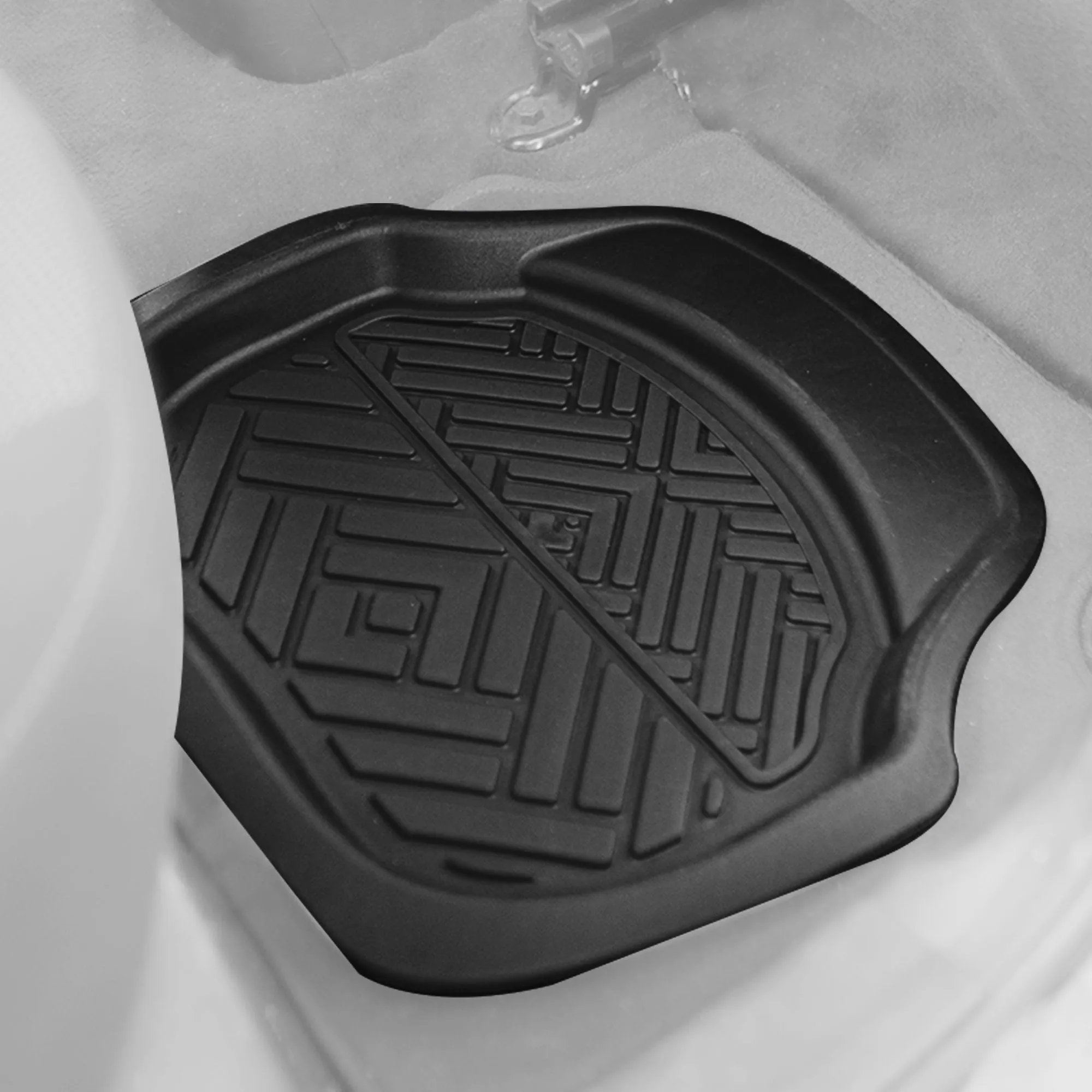 Heavy Duty ClimaProof Deep Dish Non-Slip Rubber Floor Mats - Full Set Black