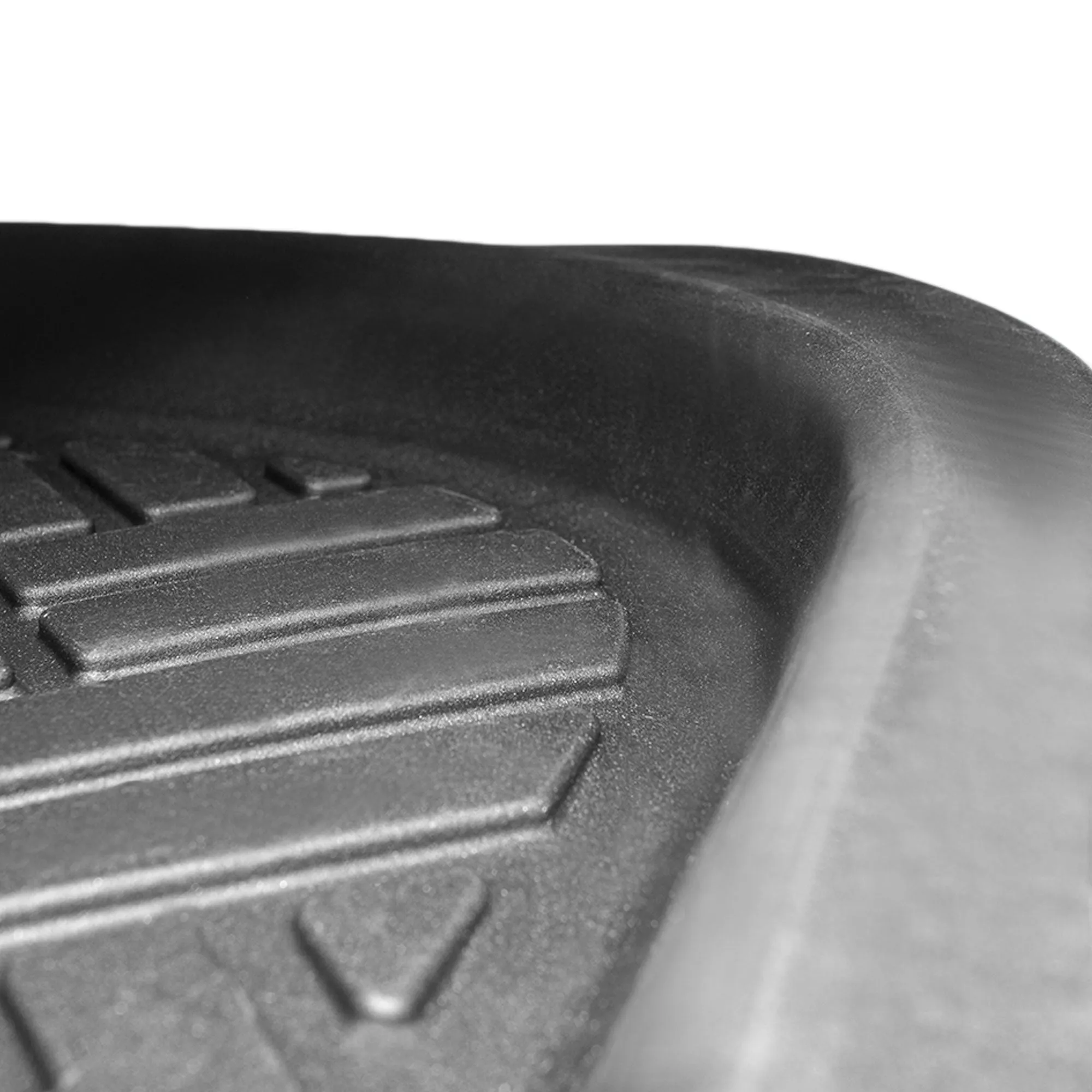 Heavy Duty ClimaProof Deep Dish Non-Slip Rubber Floor Mats - Full Set Black