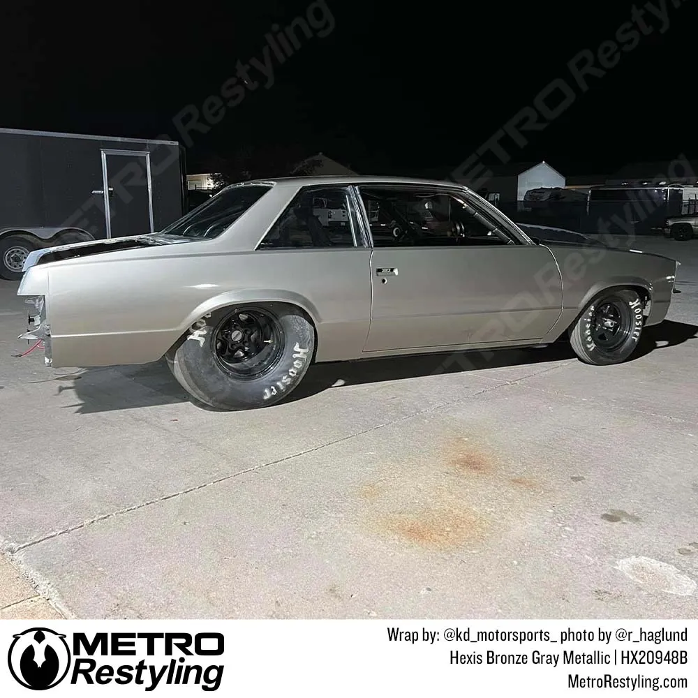 Hexis Gloss Bronze Gray Metallic Vinyl Wrap | HX20948B (Special Order)