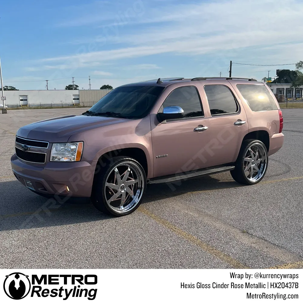 Hexis Gloss Cinder Rose Metallic Vinyl Wrap | HX20437B
