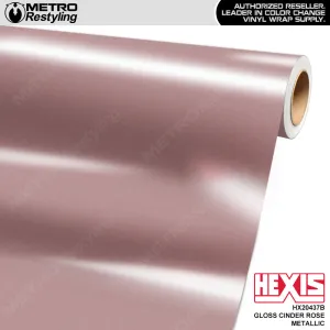 Hexis Gloss Cinder Rose Metallic Vinyl Wrap | HX20437B