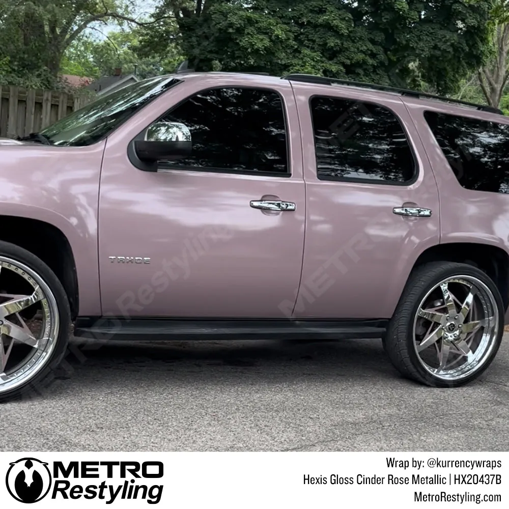 Hexis Gloss Cinder Rose Metallic Vinyl Wrap | HX20437B