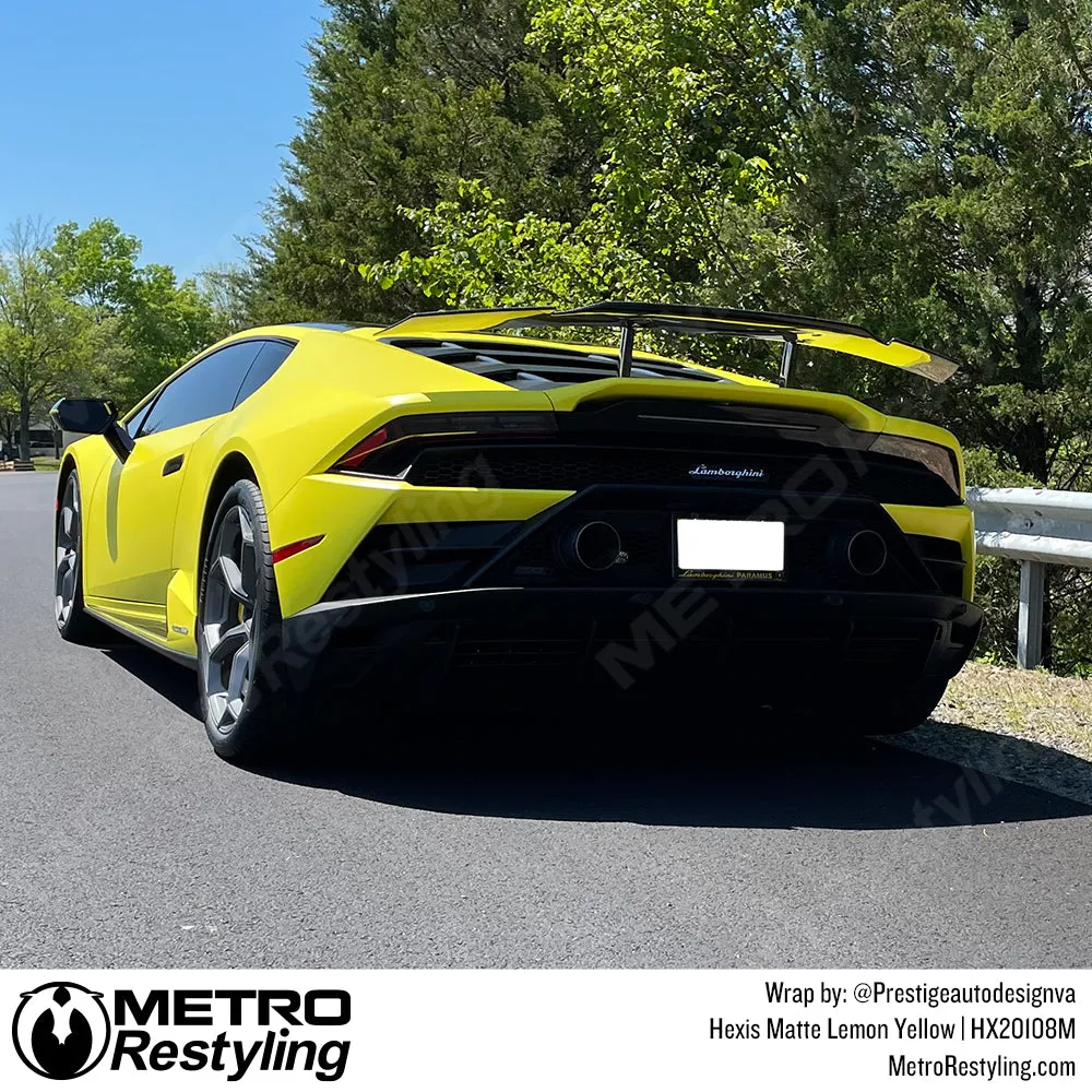 Hexis Matte Lemon Yellow Vinyl Wrap | HX20108M (Special Order)