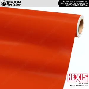 Hexis Matte Mandarin Red Vinyl Wrap | HX20165M (Special Order)
