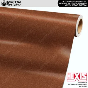 Hexis Satin Canyon Bronze Metallic Vinyl Wrap | HX20661S (Special Order)