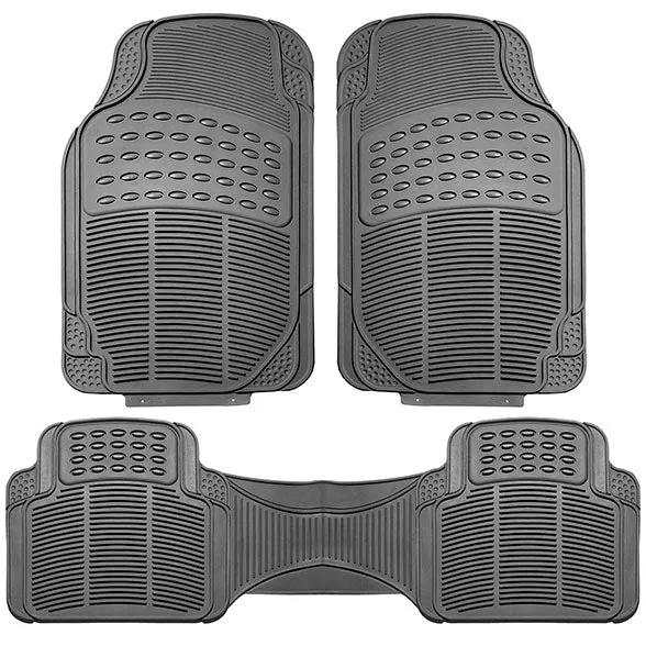 High Quality ClimaProof Trimmable Non-Slip Vinyl Floor Mats - Full Set Gray