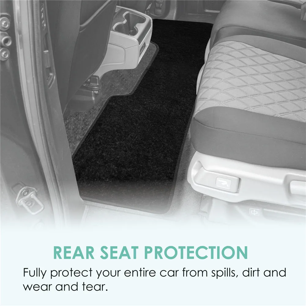 High Quality Non-Slip Carpet Floor Mats - 3 Row Black