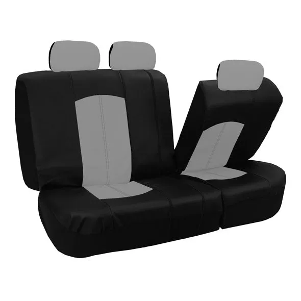 Highest Grade Faux Leather Seat Covers - Full Set Gray