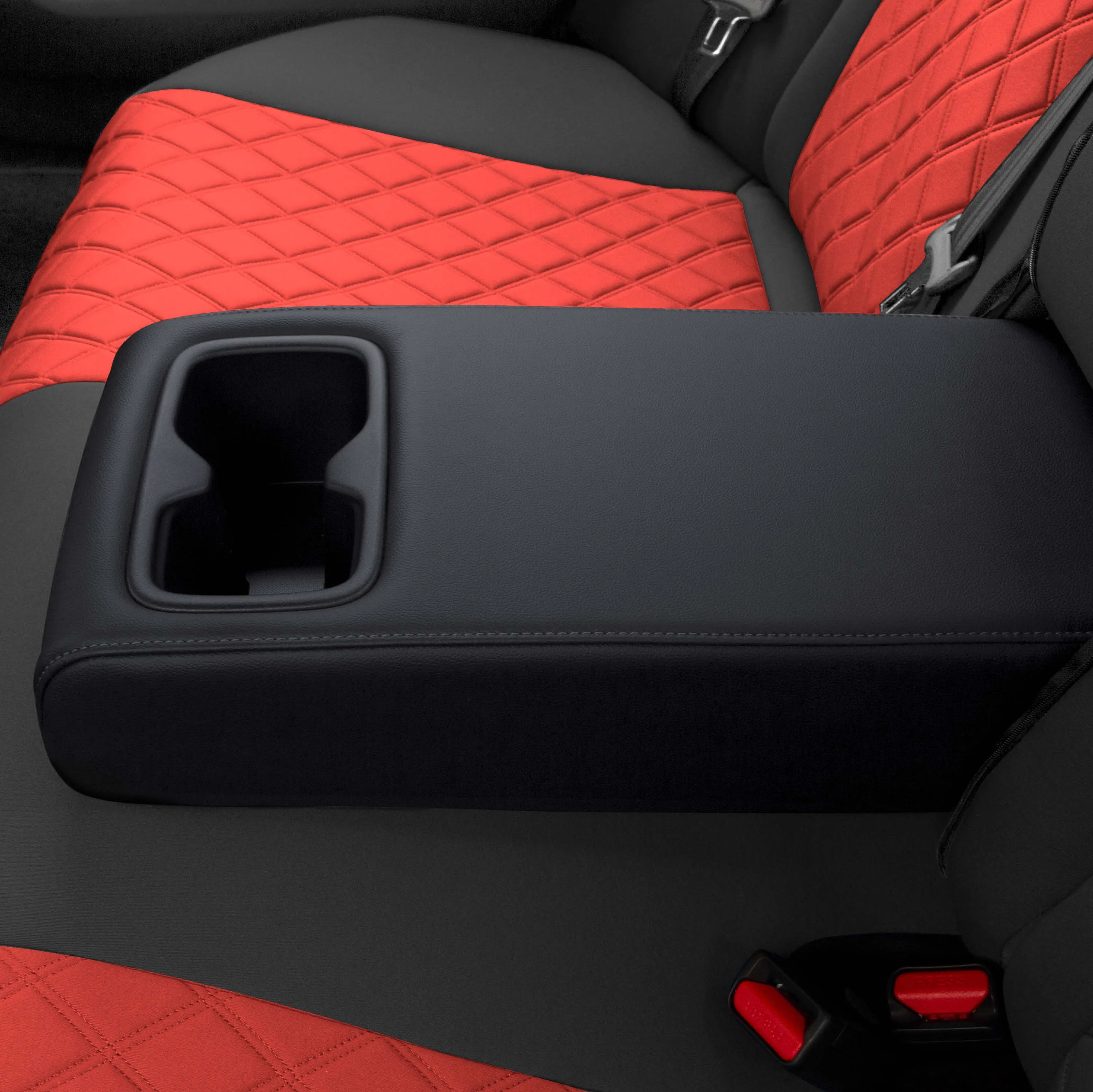 Honda Accord 2018 - 2022 Sport | Sport SE | EX| EX-L | Touring - Rear Set Seat Covers - Red Ultraflex Neoprene