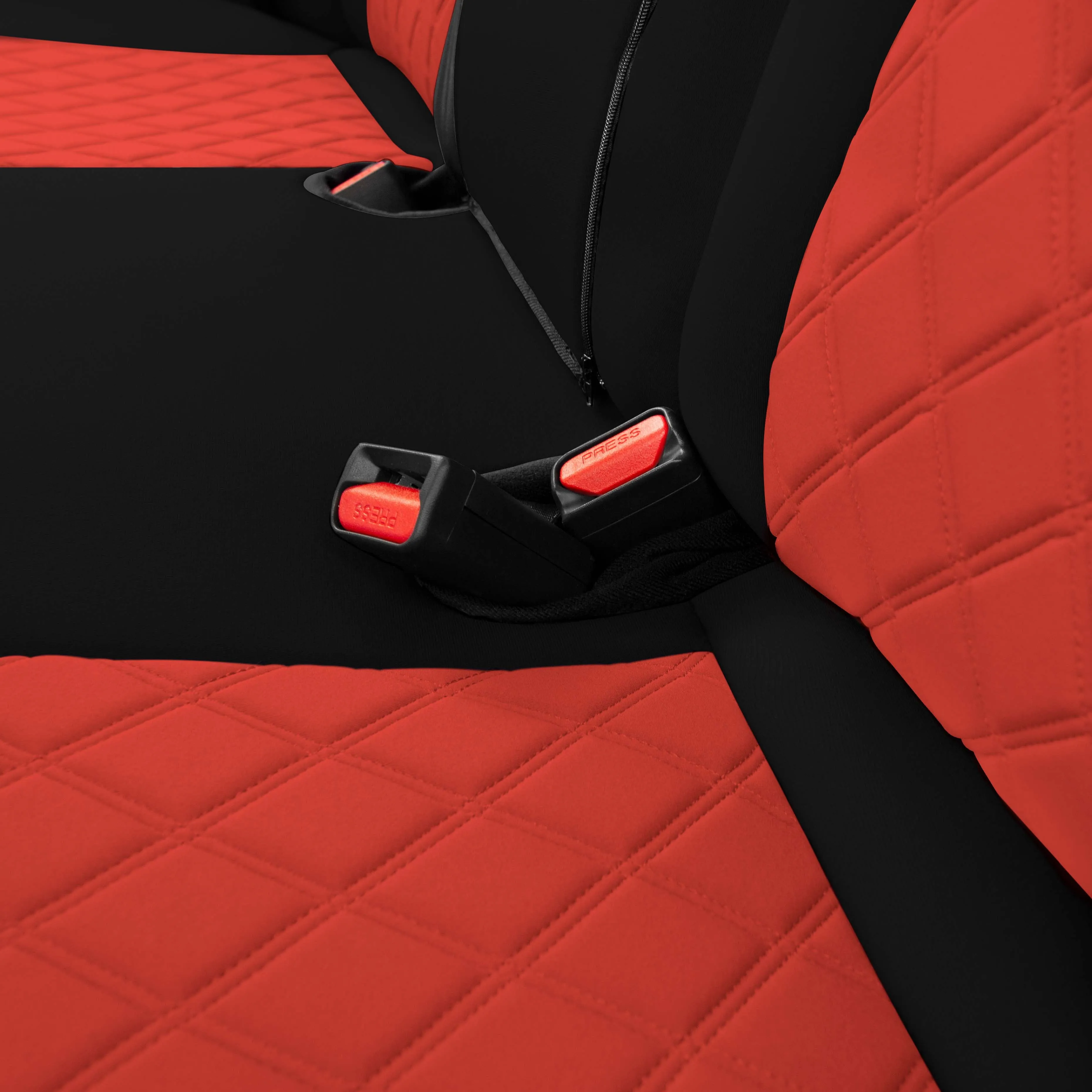 Honda Accord 2018 - 2022 Sport | Sport SE | EX| EX-L | Touring - Rear Set Seat Covers - Red Ultraflex Neoprene