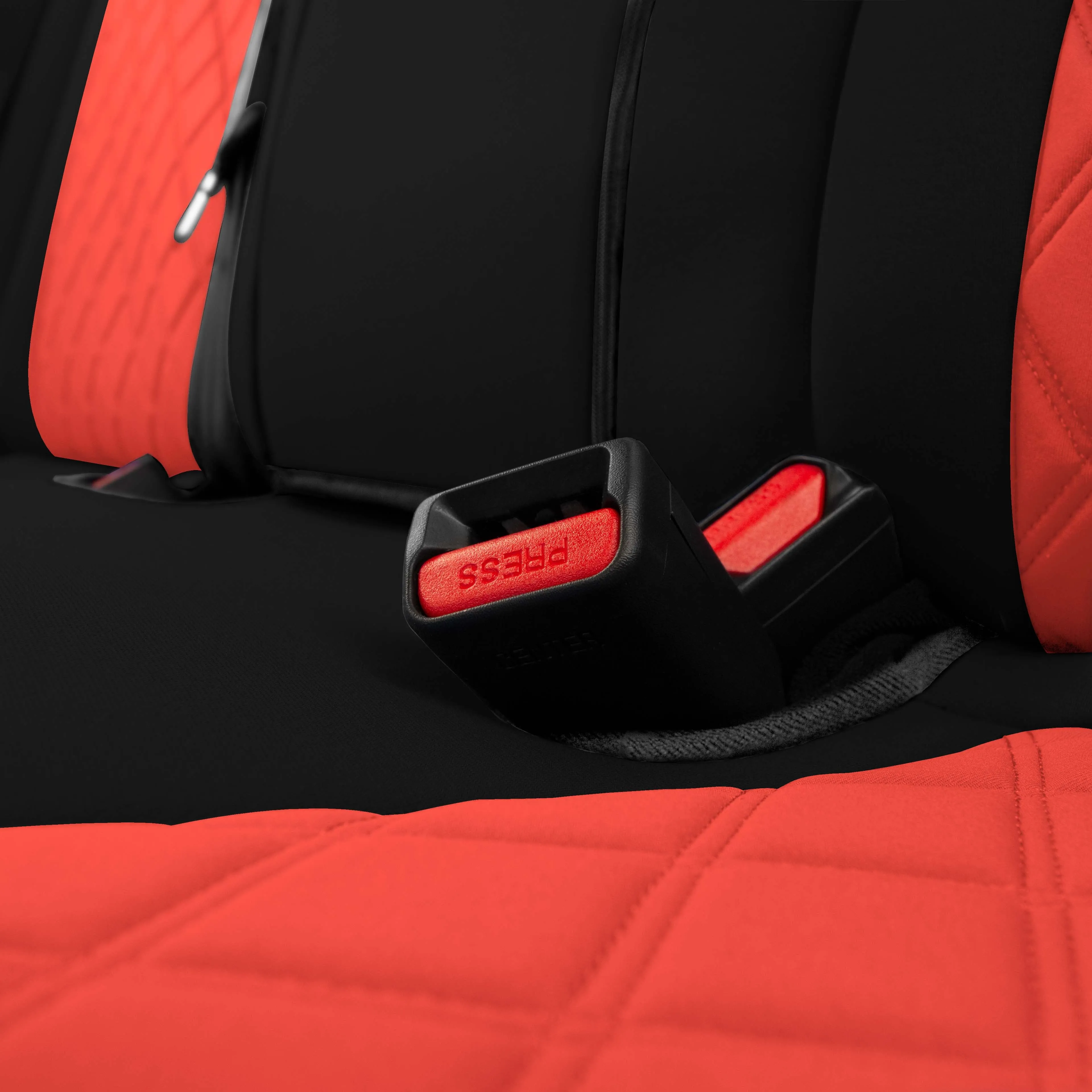 Honda Accord 2018 - 2022 Sport | Sport SE | EX| EX-L | Touring - Rear Set Seat Covers - Red Ultraflex Neoprene