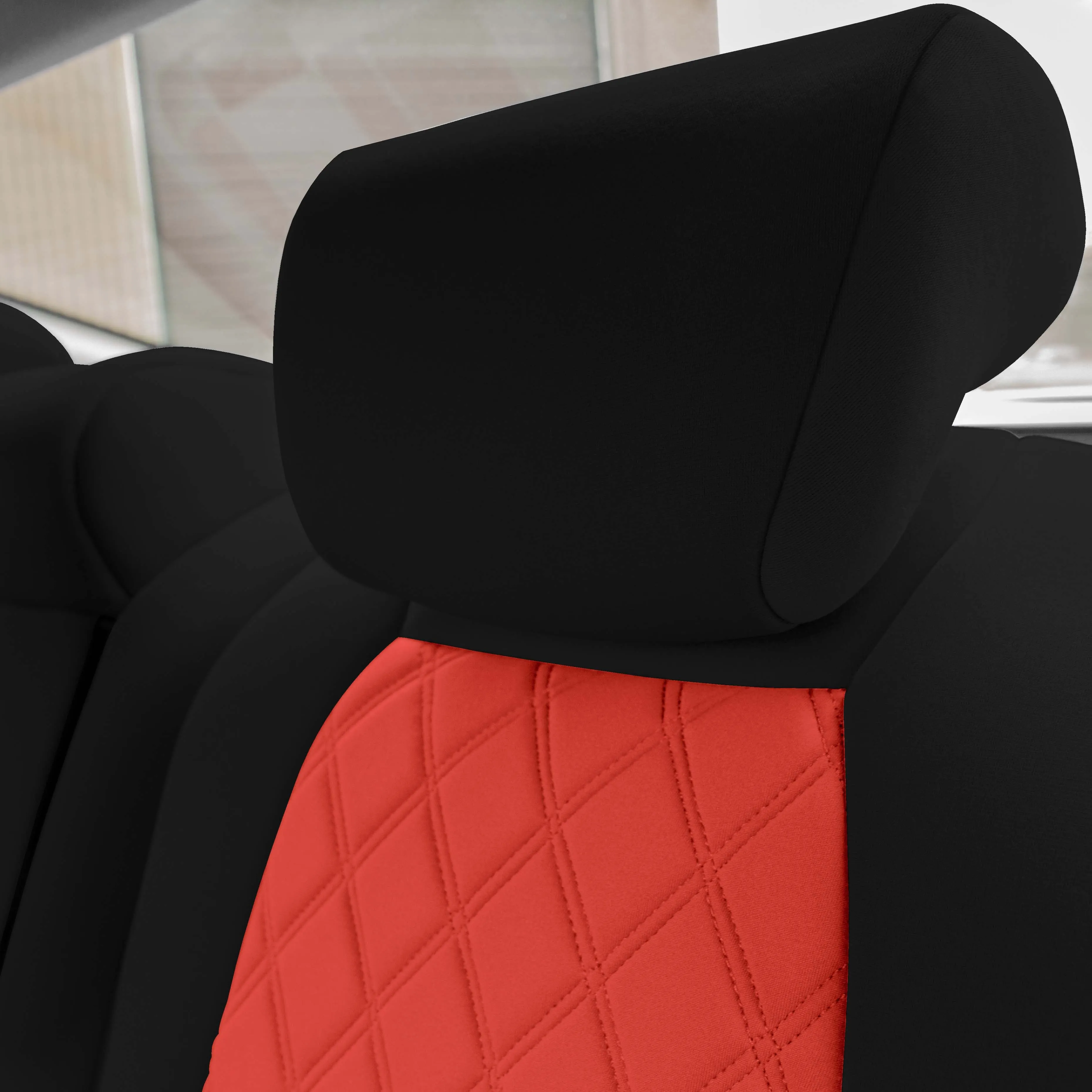 Honda Accord 2018 - 2022 Sport | Sport SE | EX| EX-L | Touring - Rear Set Seat Covers - Red Ultraflex Neoprene