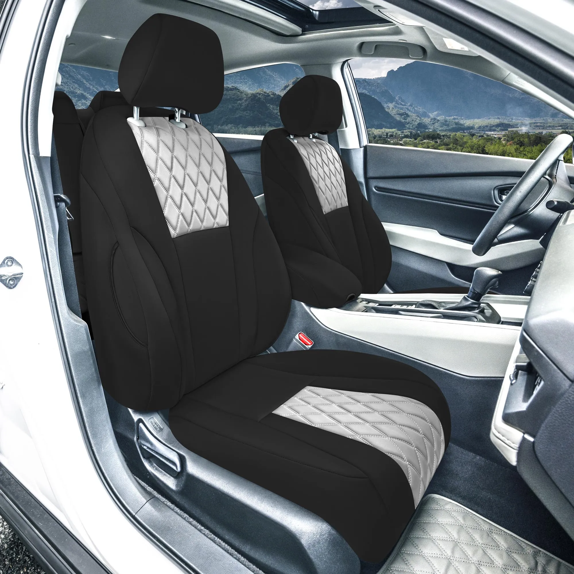 Honda Accord 2023 - 2024 - Front Set Seat Covers - Gray Ultraflex Neoprene