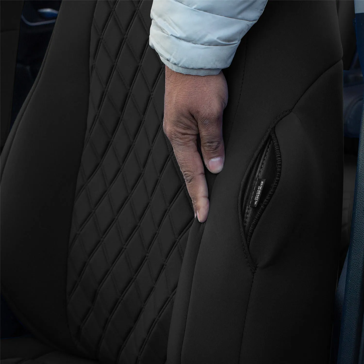 Honda CR-V 2017-2022 - Front Set Seat Covers -  Black Ultraflex Neoprene