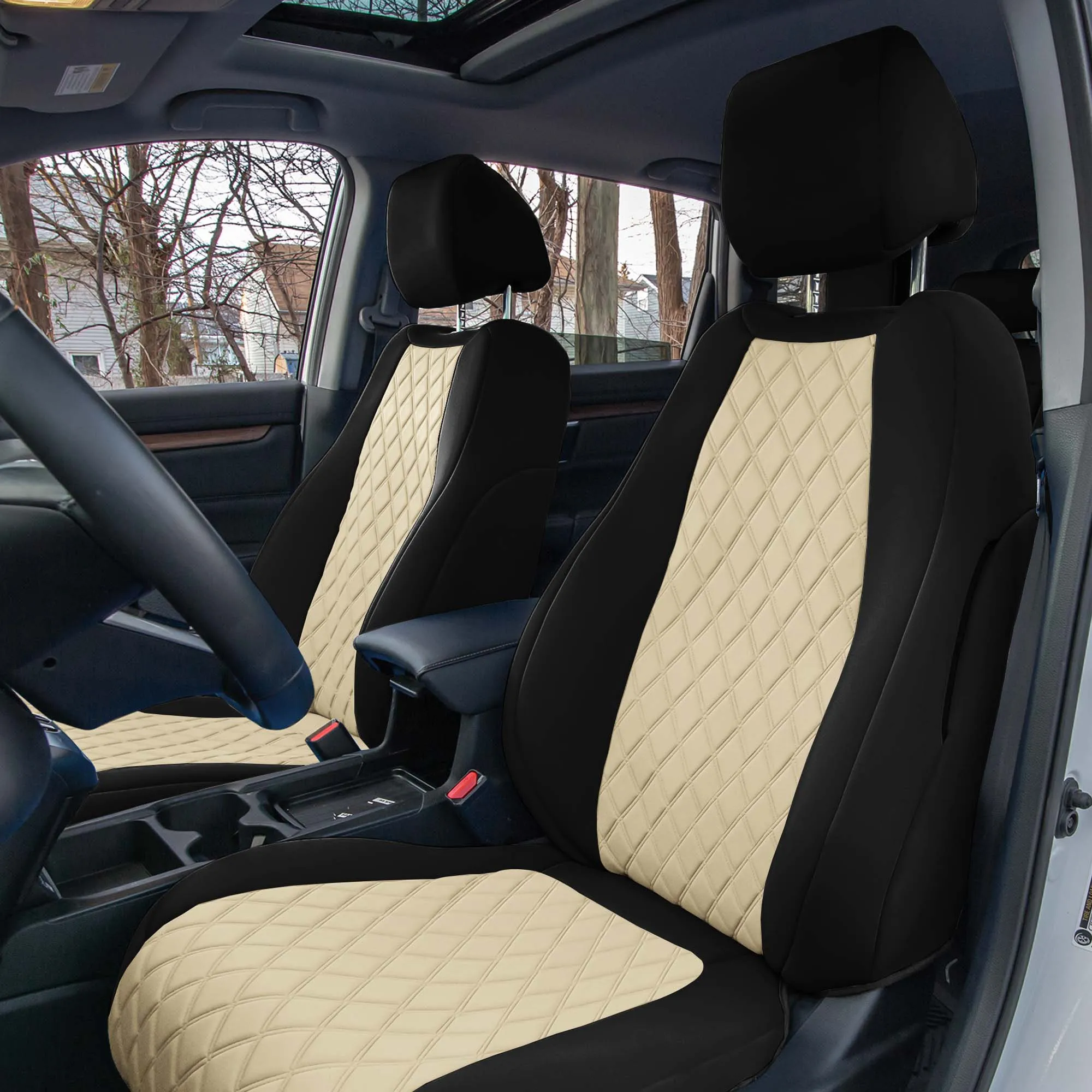 Honda CR-V 2017-2022 - Full Set Seat Covers - Beige Ultraflex Neoprene