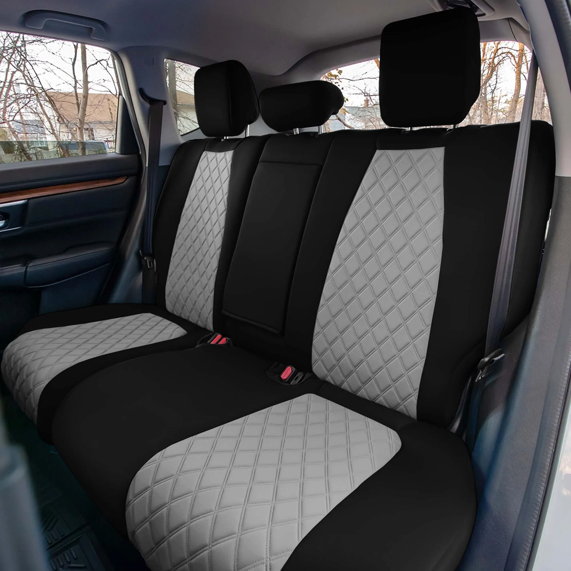 Honda CR-V 2017-2022 - Rear Row Set Seat Covers -  Gray Ultraflex Neoprene