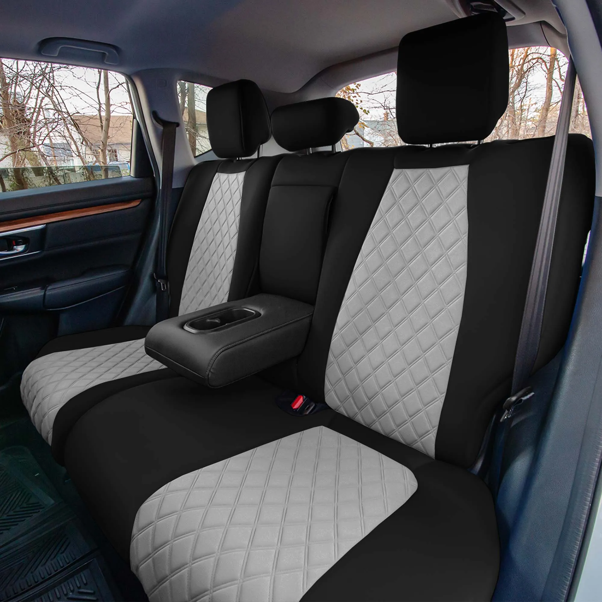 Honda CR-V 2017-2022 - Rear Row Set Seat Covers -  Gray Ultraflex Neoprene