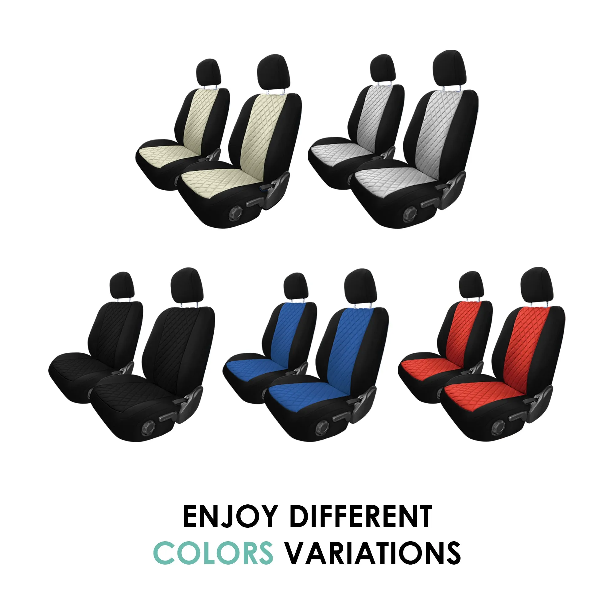 Jeep Gladiator JT 2020-2024  - Front Set Seat Covers - Red Ultraflex Neoprene