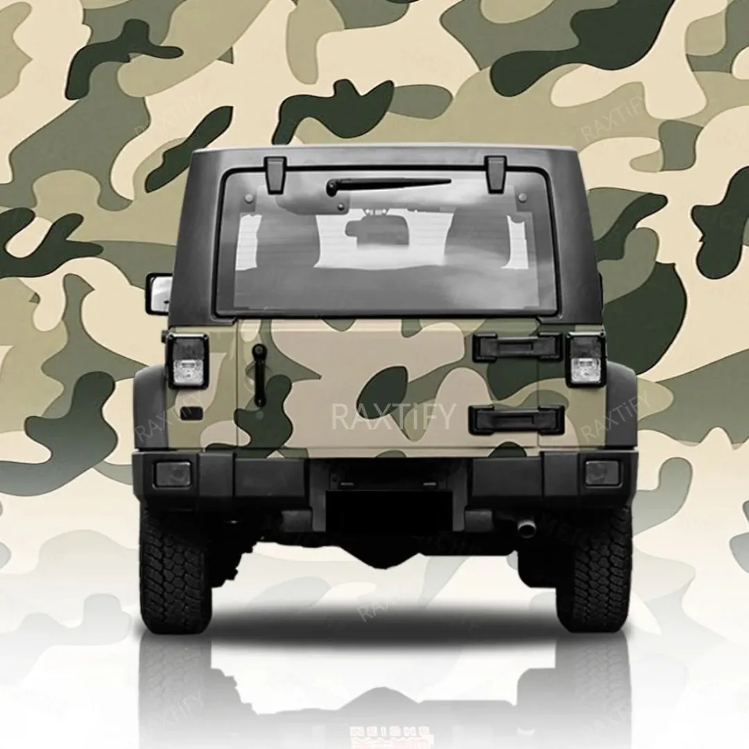 Jeep Wrangler Custom Camouflage Vinyl Wrap