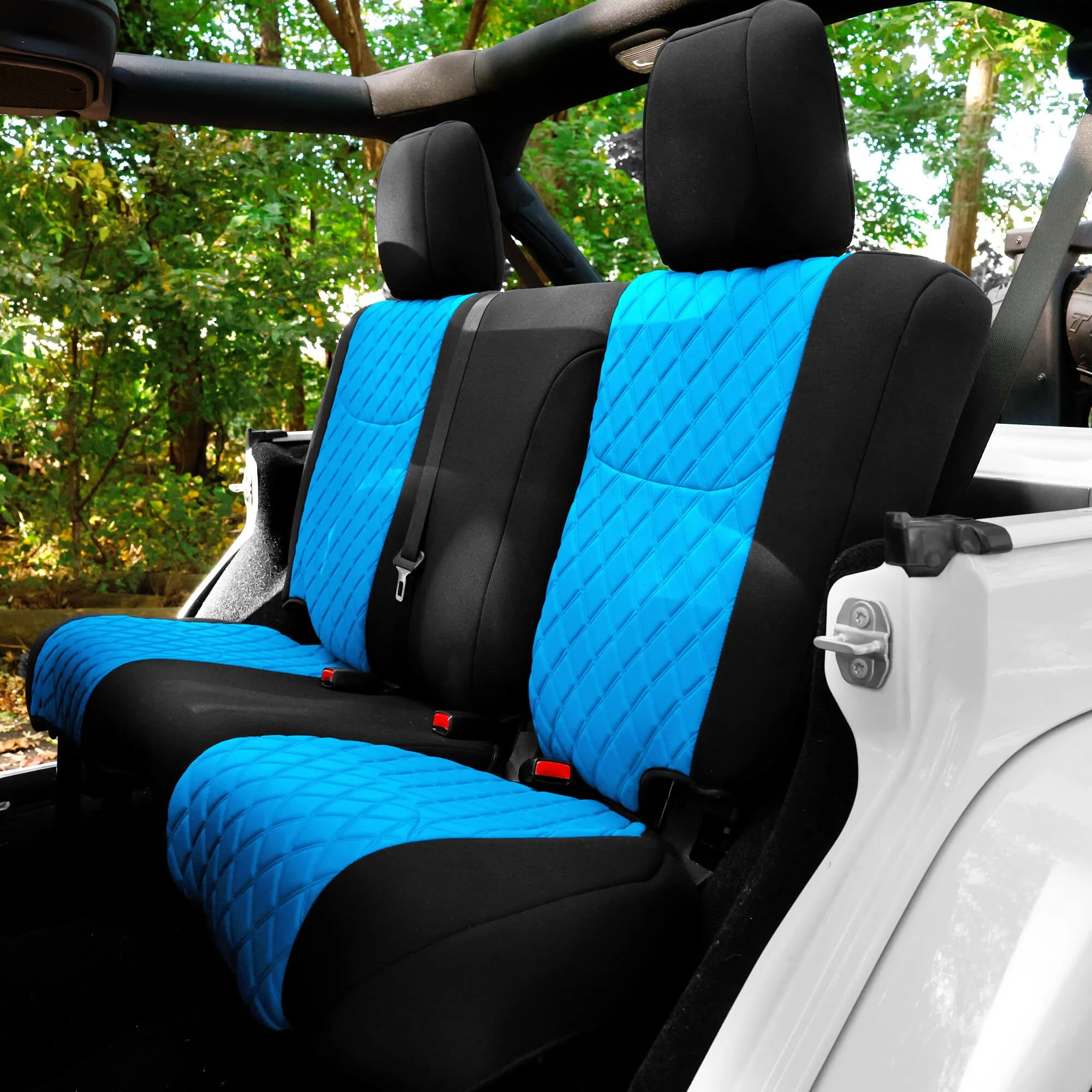 Jeep Wrangler JK 4-Door 2007-2017 -  Full Set Seat Covers - Aqua Ultraflex Neoprene