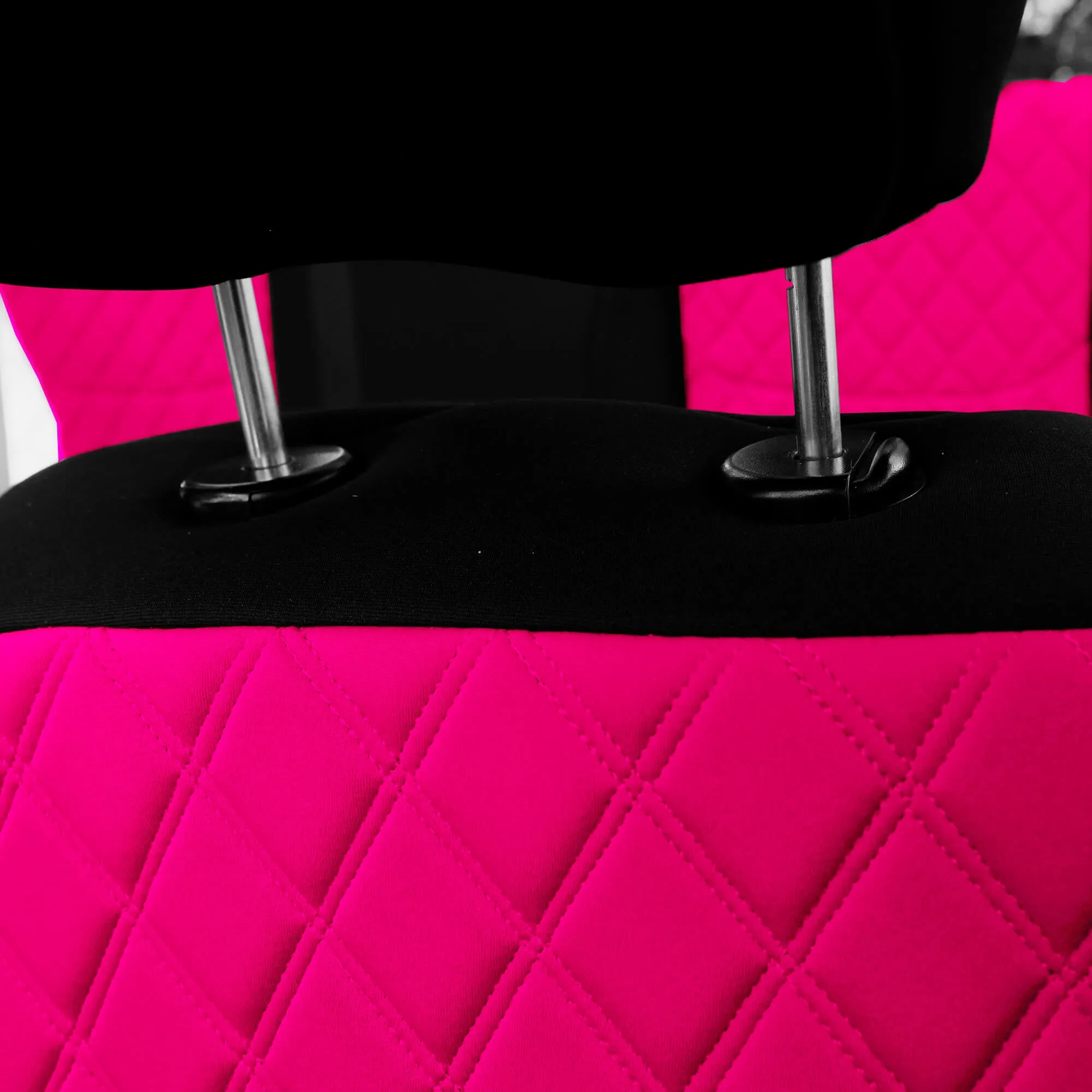 Jeep Wrangler JK 4-Door 2007-2017 -  Full Set Seat Covers - Pink Ultraflex Neoprene