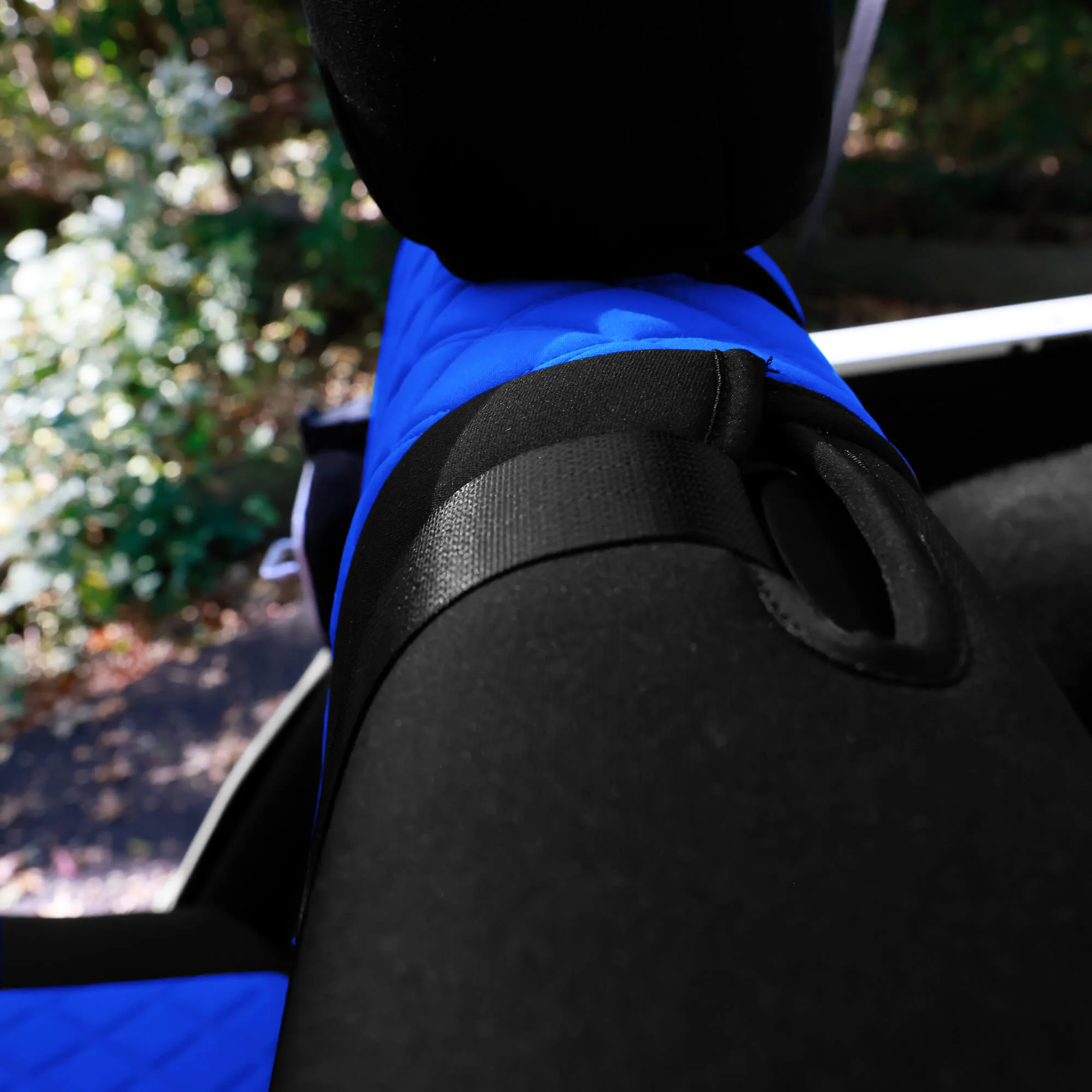 Jeep Wrangler JK 4-Door 2007-2017 -  Rear Set Seat Covers - Blue Ultraflex Neoprene