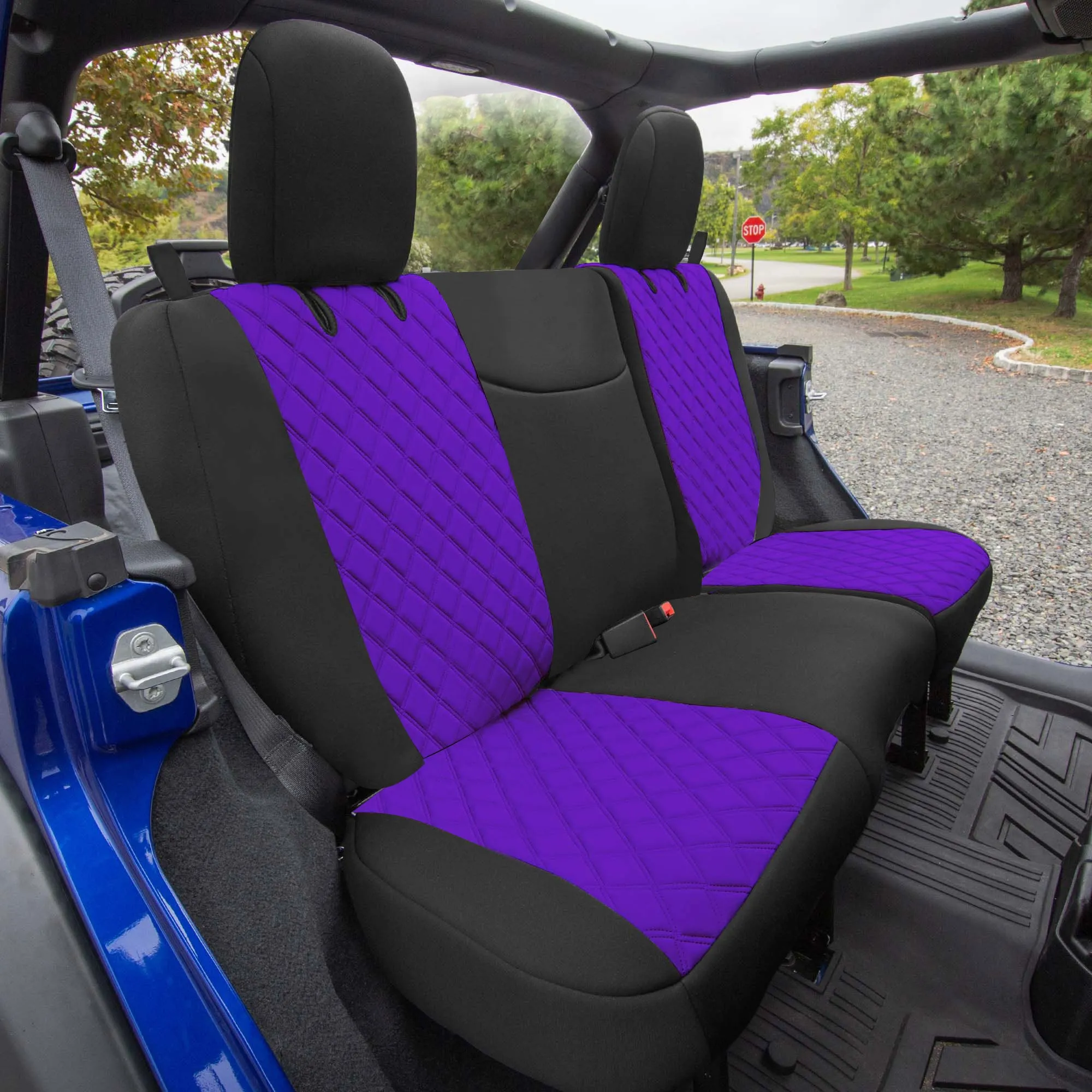 Jeep Wrangler JL 2-Door 2018-2023 -  Full Set Seat Covers - Purple Ultraflex Neoprene