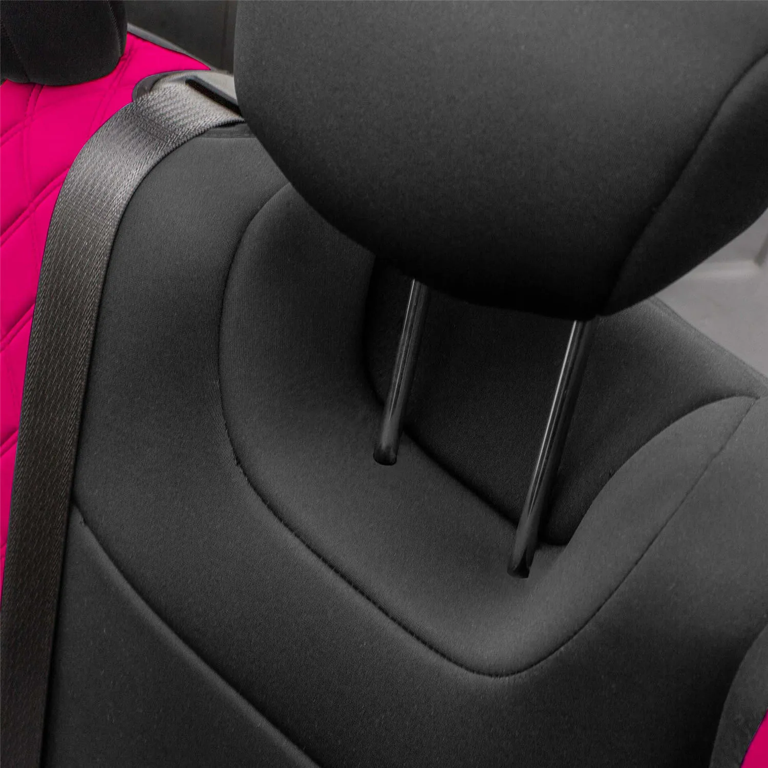 Jeep Wrangler JL 4-Door 2018-2024 -  Full Set Seat Covers - Pink Ultraflex Neoprene