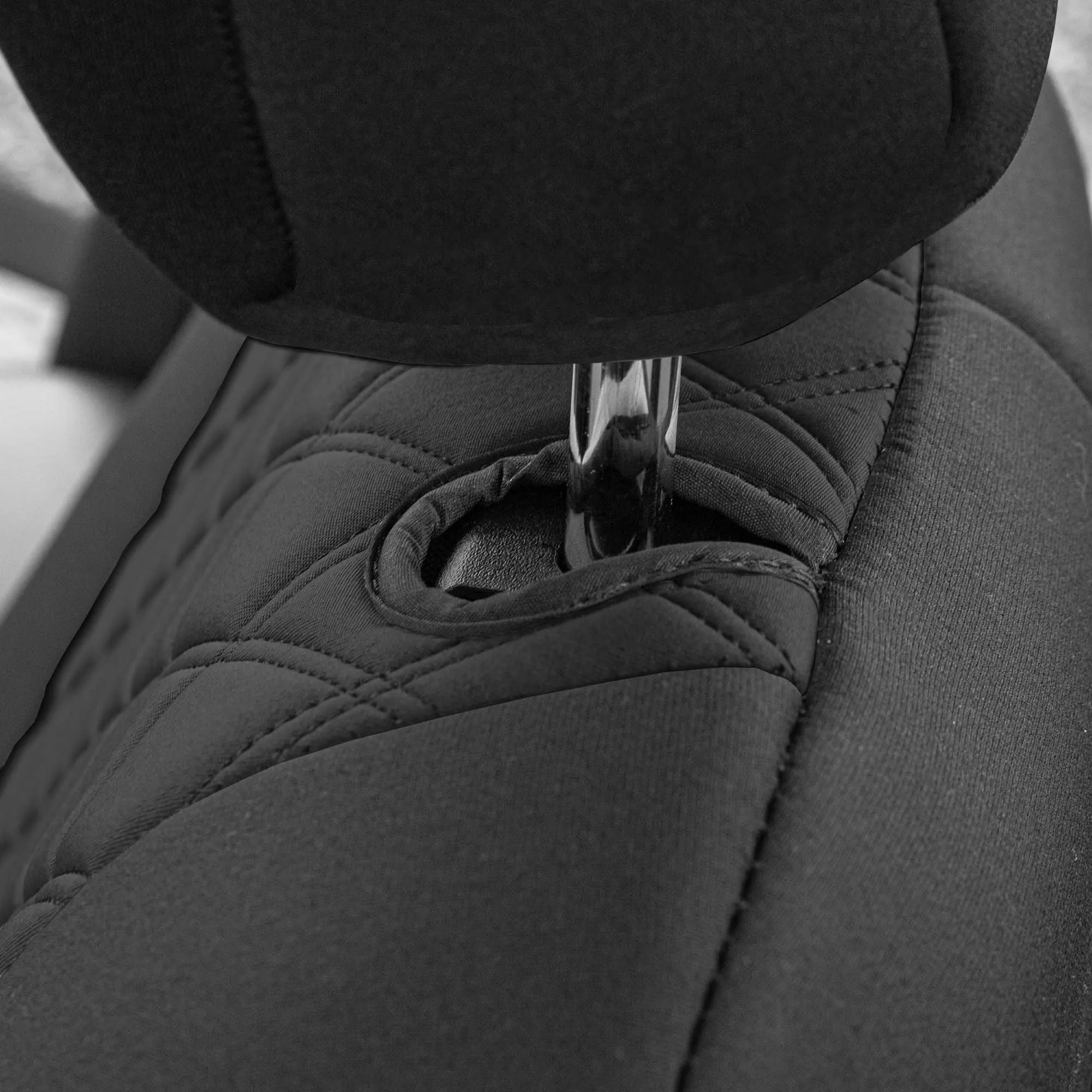 Jeep Wrangler JL 4-Door 2018-2024 -  Rear Set Seat Covers - Black Ultraflex Neoprene