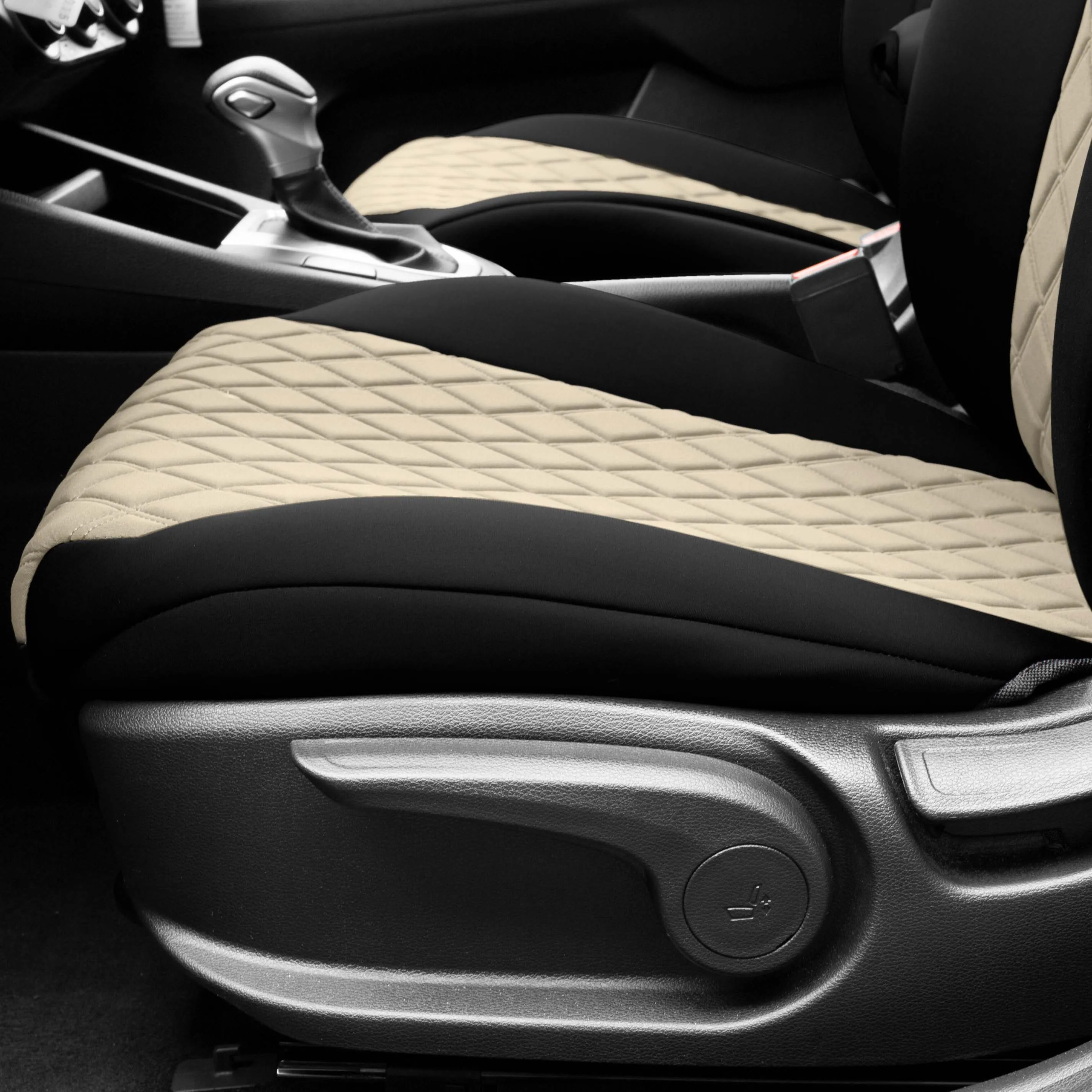 KIA Forte 2019-2024  - Front Set Seat Covers - Beige Ultraflex Neoprene