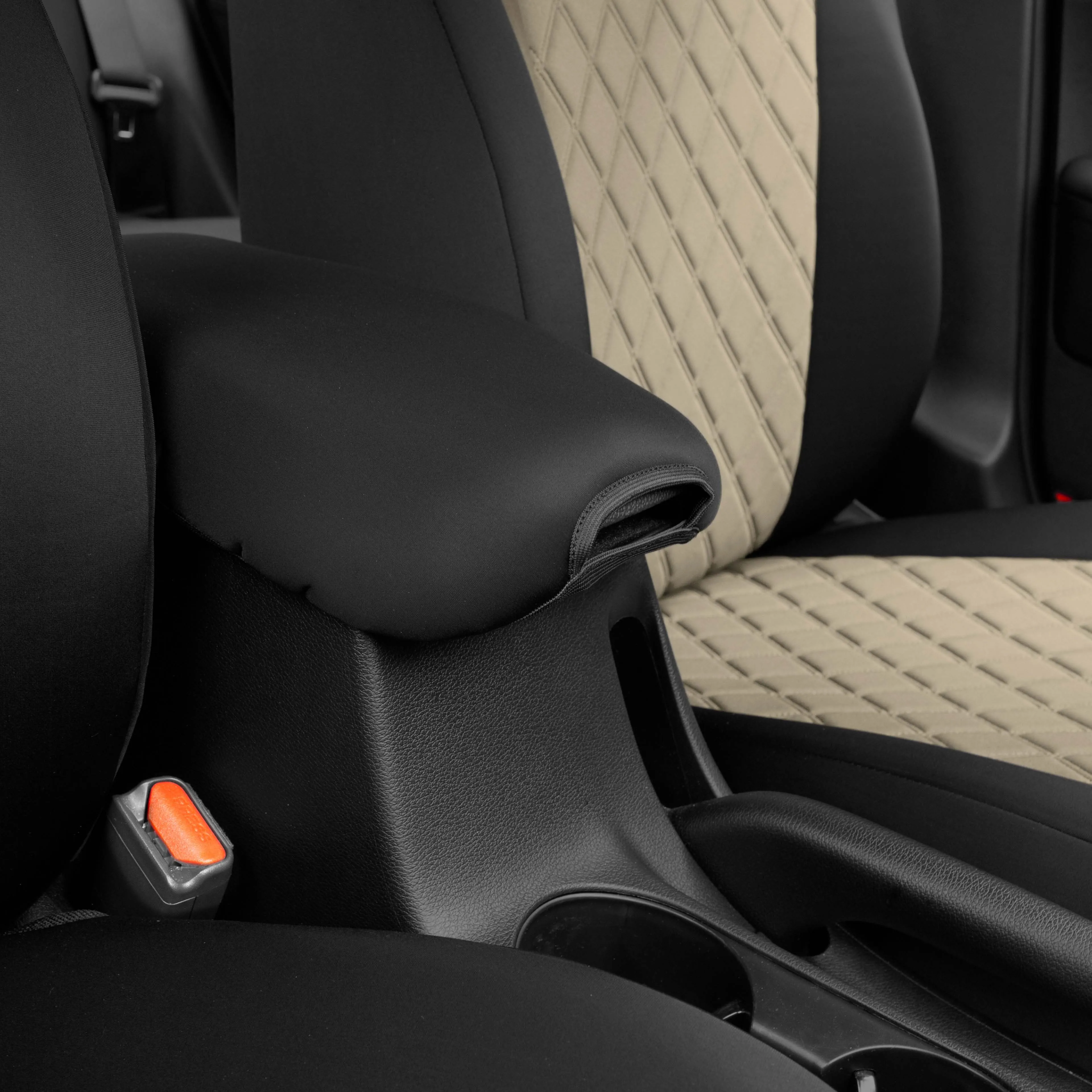 KIA Forte 2019-2024  - Front Set Seat Covers - Beige Ultraflex Neoprene