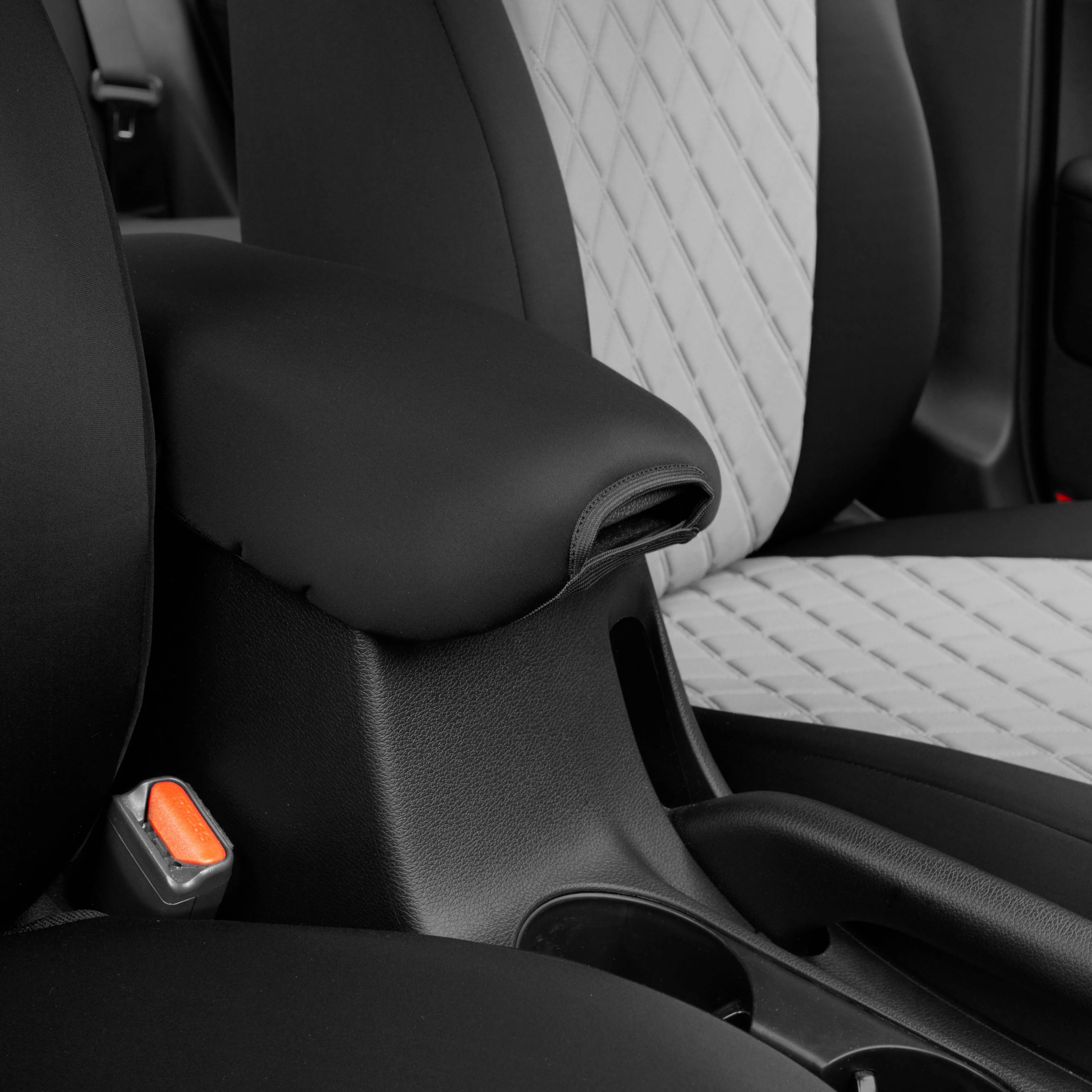 KIA Forte 2019-2024  - Front Set Seat Covers - Gray Ultraflex Neoprene
