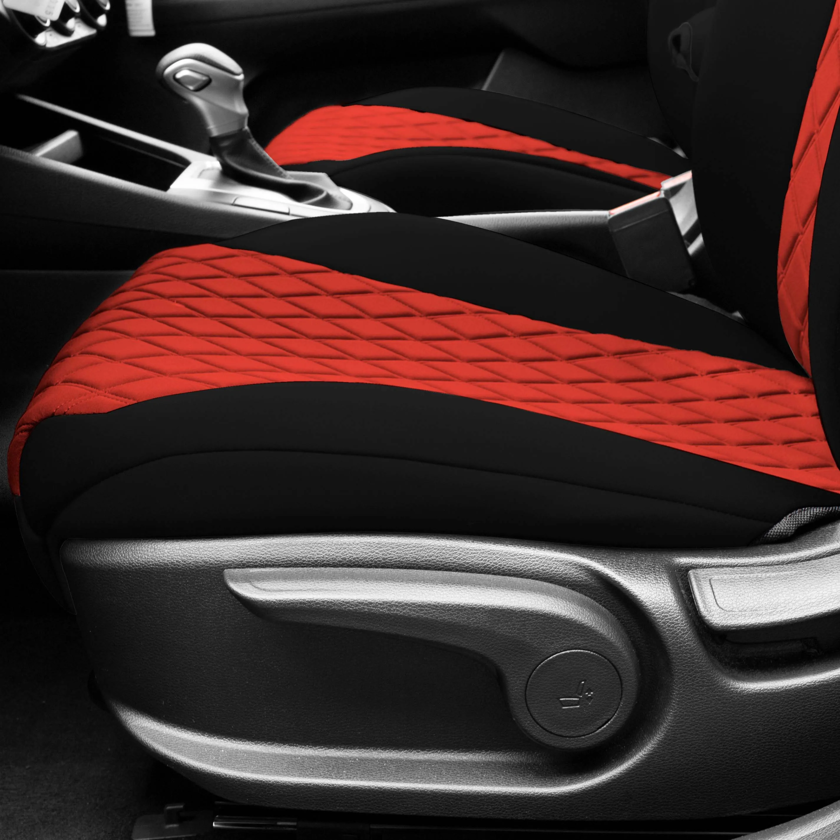 KIA Forte 2019-2024  - Front Set Seat Covers - Red Ultraflex Neoprene