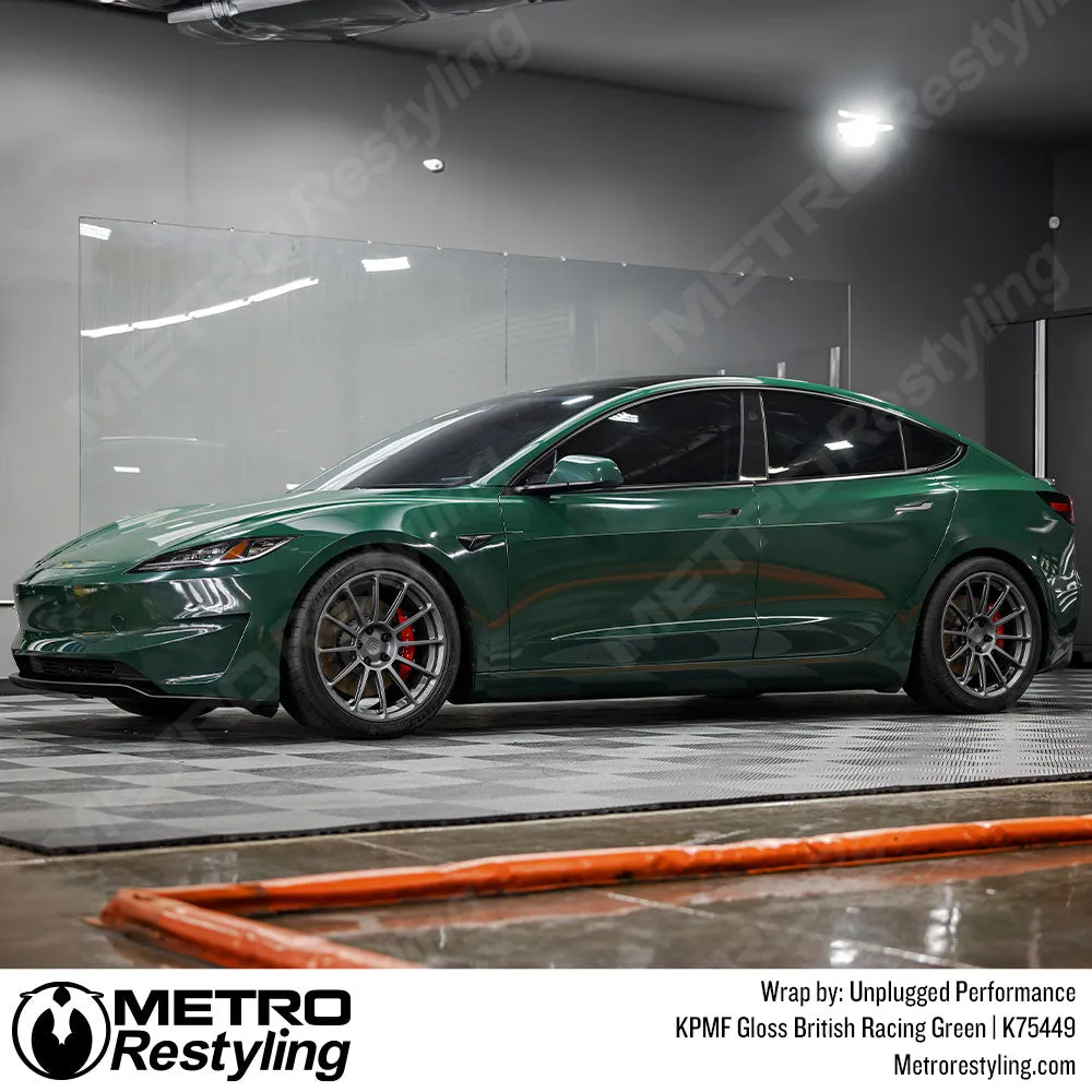 KPMF K75400 Gloss British Racing Green Vinyl Wrap K75449