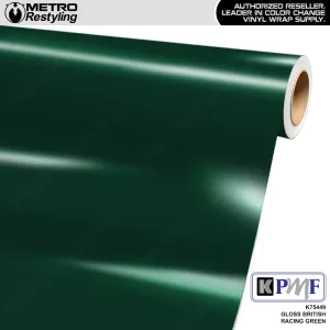 KPMF K75400 Gloss British Racing Green Vinyl Wrap K75449